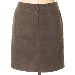 Boden Green Denim Star Skirt, Size 14